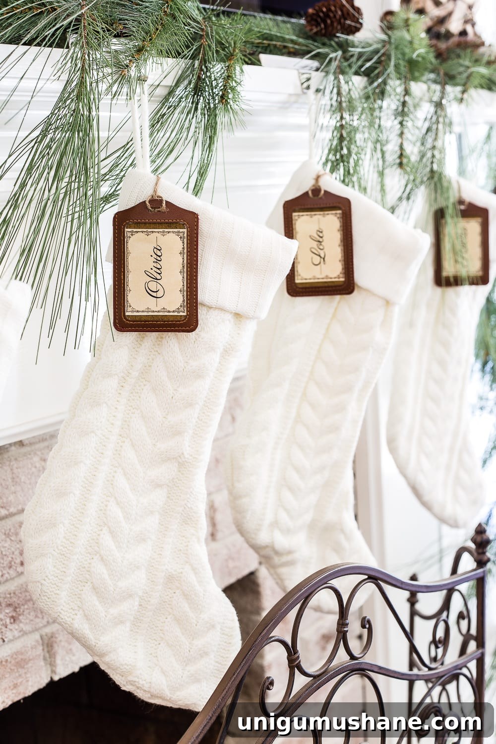 Christmas Living Room Decor Ideas for a Simple Seasonal Look 6 Seasonal Simplicity Christmas Living Room | blesserhouse.com - A tour of a neutral Christmas living room with simple, natural decor, mercury glass, and a modern rustic vibe. #christmaslivingroom #neutralchristmas #christmasdecor