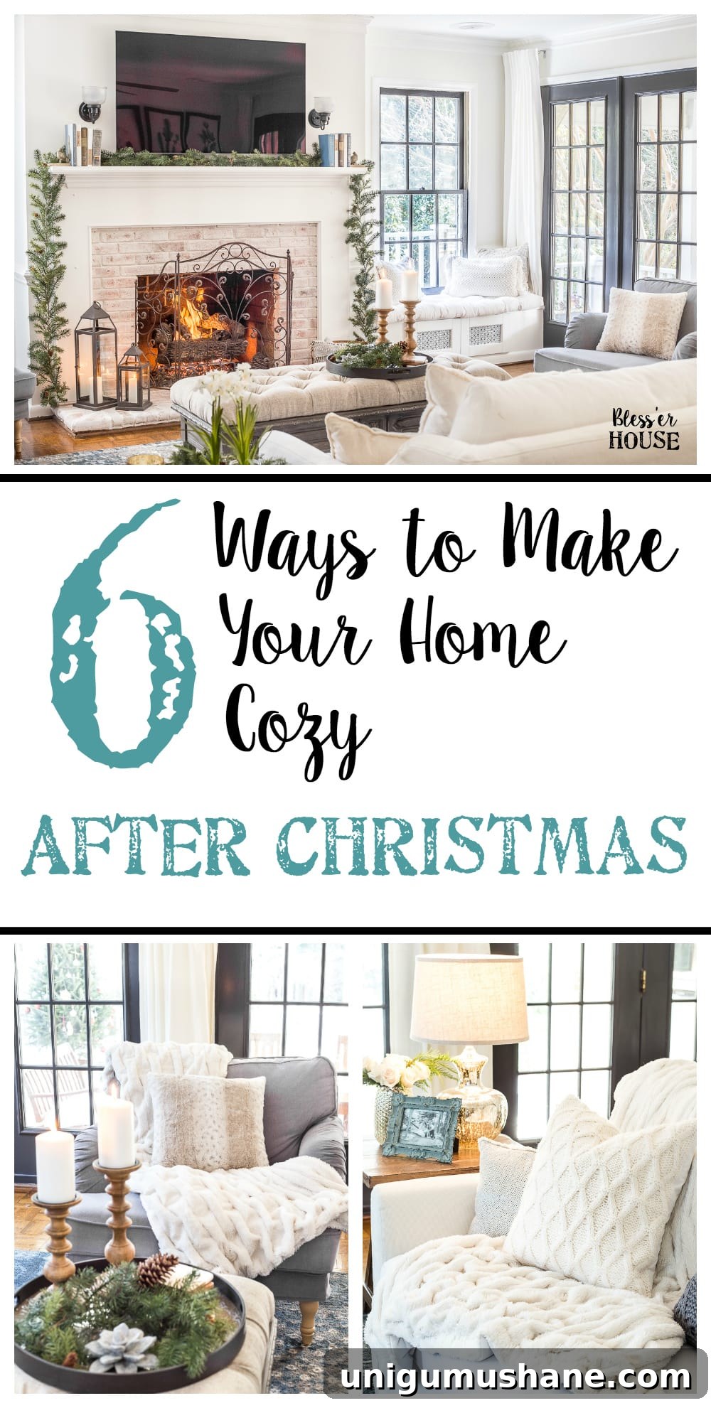 6 Post-Christmas Tips to Make Your Home Cozy 9 Pin this cozy winter decor post