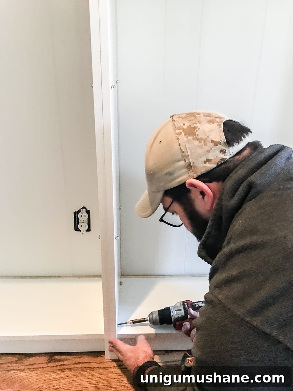 DIY Built-In Bookcases for Your Playroom 7 An easy to follow step-by-step tutorial showing how to build bookcase built-ins using IKEA Billy bookcases. #IKEAhack #homeimprovement #build #playroom
