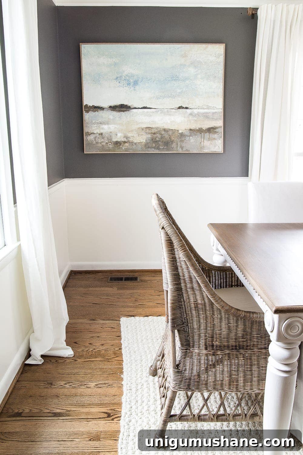 DIY Mirror Gallery Wall Using Thrifted Frames 6 A couple of tricks for hanging the perfect mirror gallery wall plus ideas for a traditional meets modern eclectic dining room. #diningroom #gallerywall #walldecor #mirrors