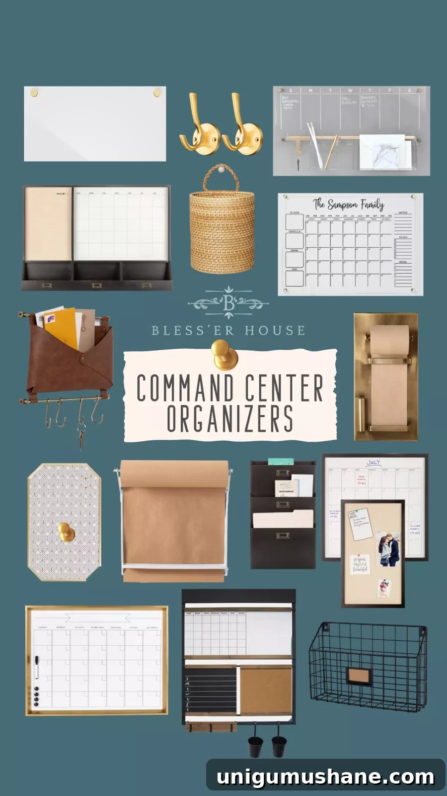 Family Command Center: Practical Setup for an Organized Home 12 command center organizers
