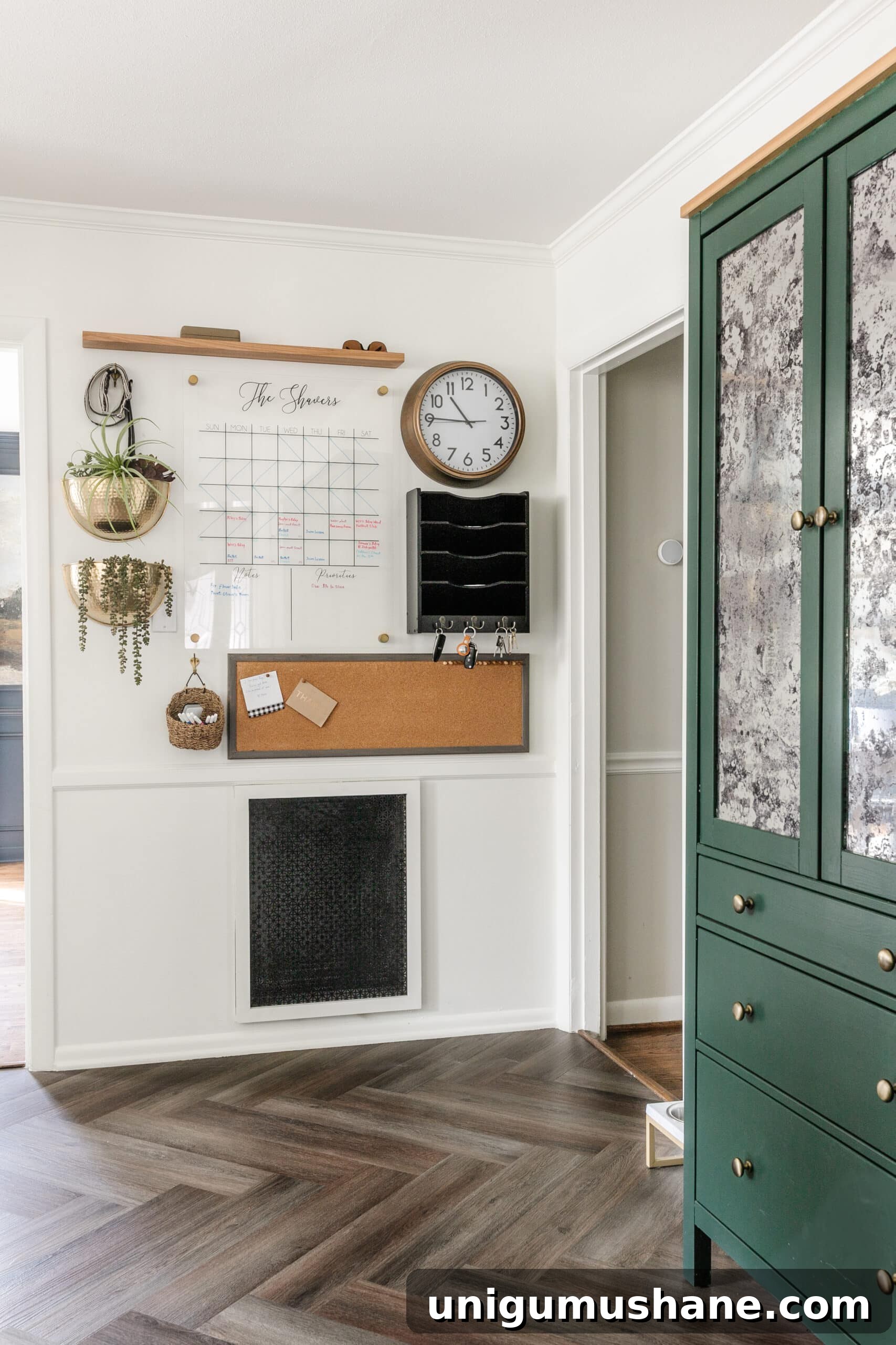 Family Command Center: Practical Setup for an Organized Home 13 kitchen command center with wall calendar and bulletin board