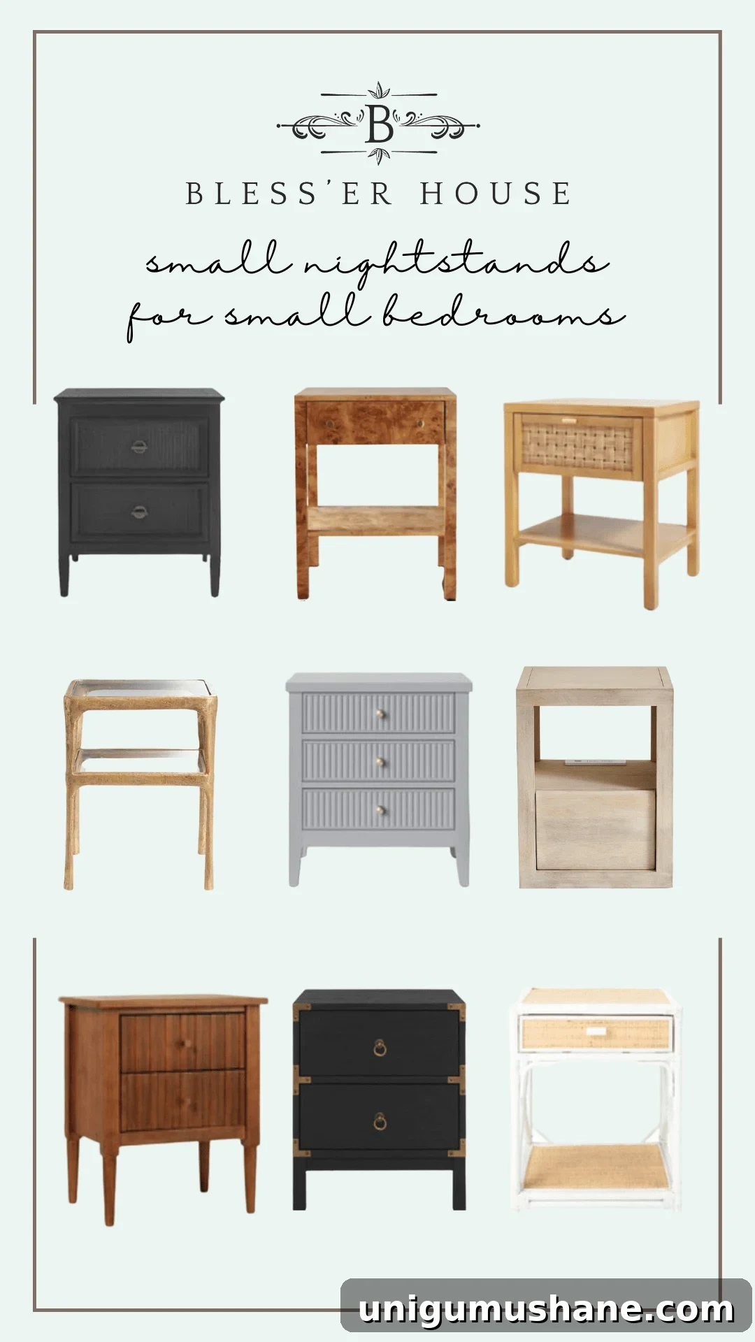 20 small nightstands for small bedrooms