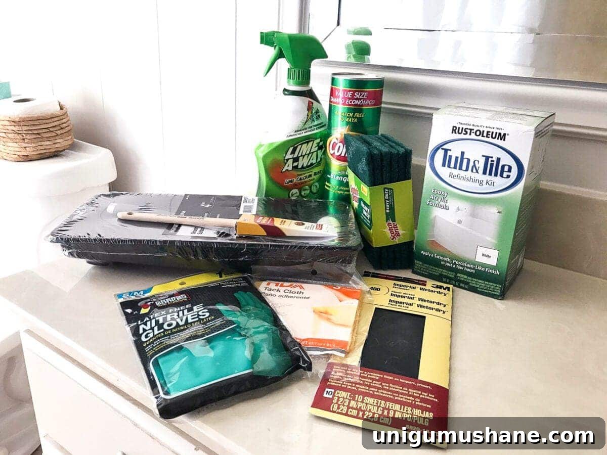 Painted Sink, Countertop, Tub and Shower: 8-Month Update 4 How to paint a sink, countertop, tub, and shower for $100 and how to make it last using Rustoleum Tub & Tile Refinishing Kit #bathroom #bathroommakeover #diyproject #homeimprovement #paintedsink #paintedcountertop #paintedtub #paintedshower
