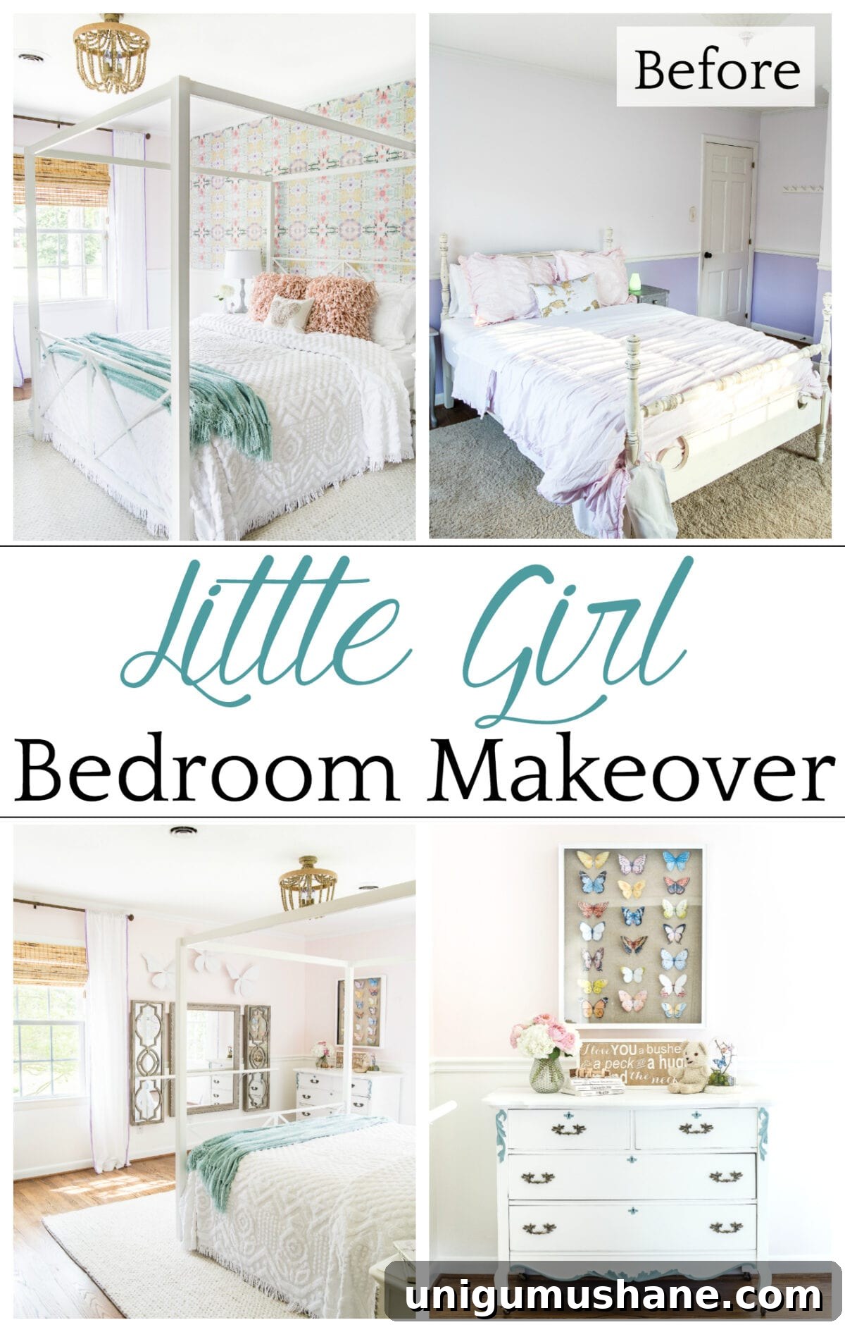 Little Girl's Butterfly Bedroom Makeover Reveal 16 img 30054 19