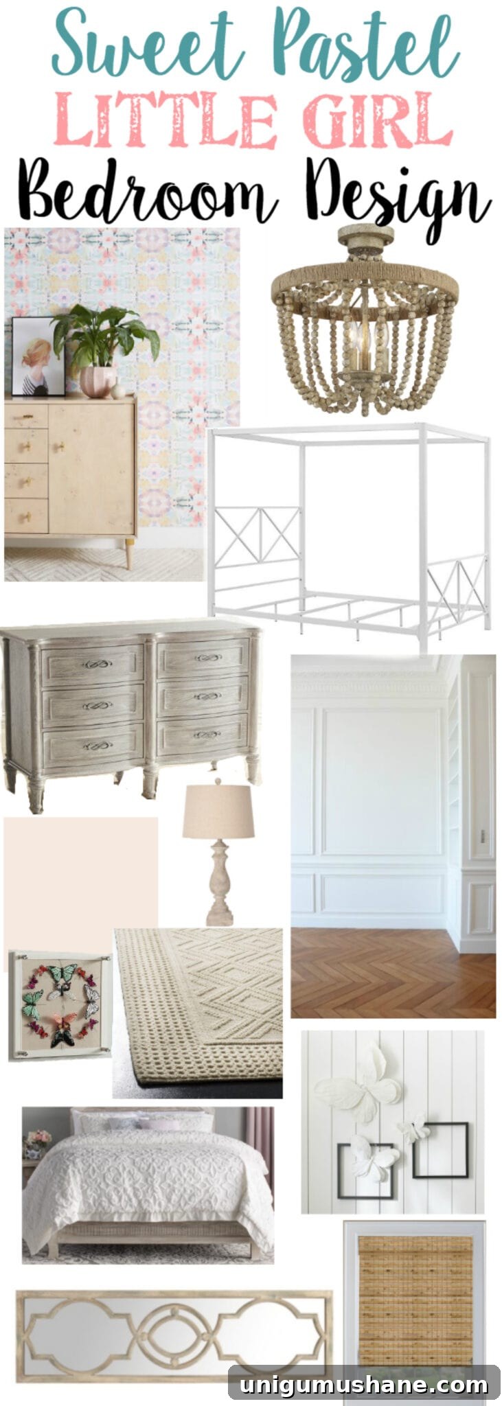 Little Girl's Butterfly Bedroom Makeover Reveal 4 A little girl bedroom makeover with a butterfly theme full of thrifty makeovers, DIYable projects, and Anthropologie style knock-offs. #girlbedroom #littlegirlbedroom #girlroom #littlegirlroom #kidsspaces #kidsdecor #kidsroom #kidsdiy #bedroommakeover #kidsroommakeover #girlbedroommakeover