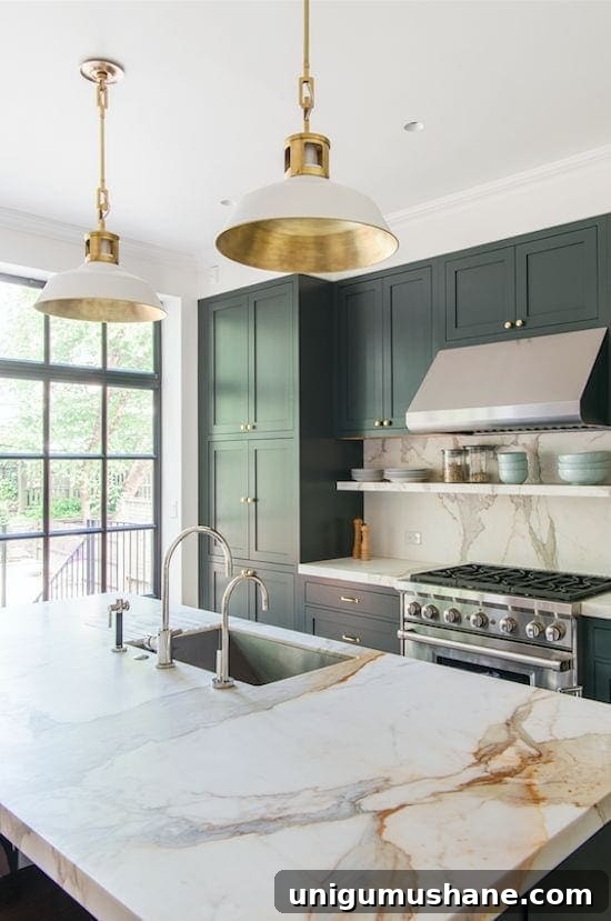 Green Kitchen Cabinet Ideas to Transform Your Space 11 Waterworks Wellie - muted green kitchen cabinets