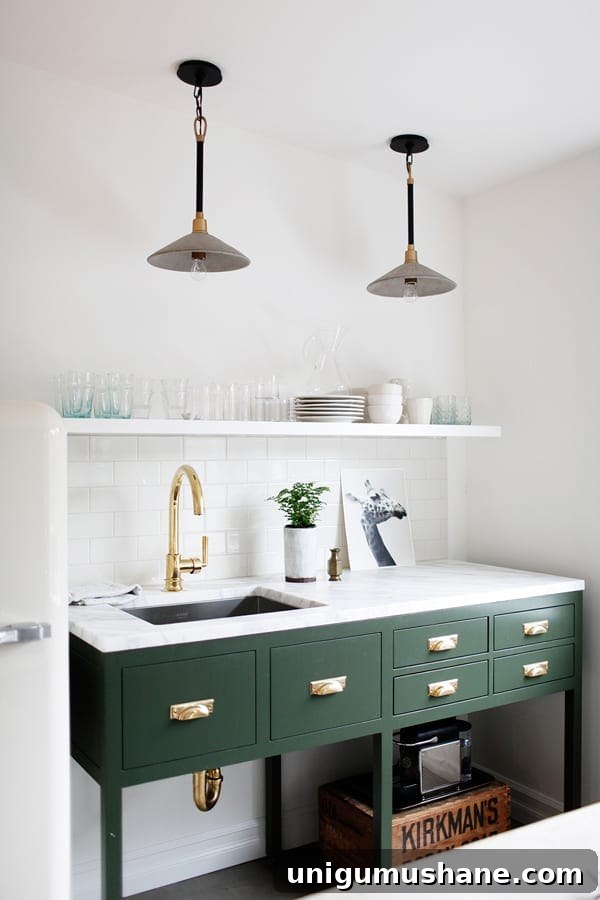 Green Kitchen Cabinet Ideas to Transform Your Space 12 Benjamin Moore Chimichurri - vibrant green kitchen cabinets