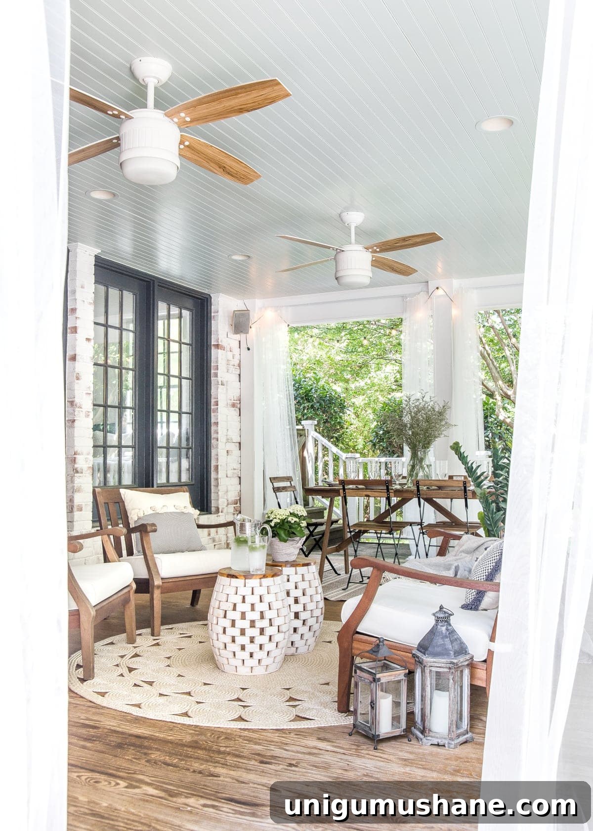 Summer Back Porch Tour: Inspiring Decor and Outdoor Styling 6 breezy summer back porch
