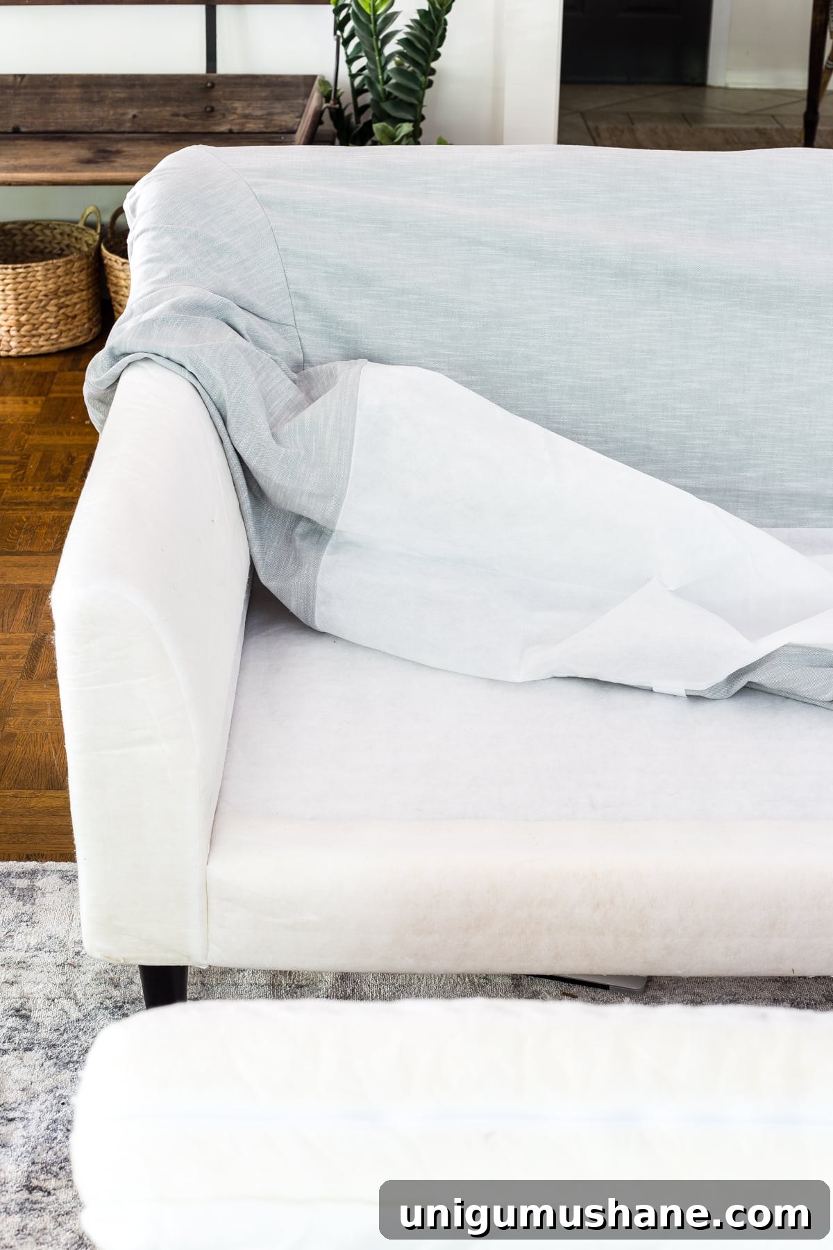 Refresh Your IKEA Living Room: New Slipcovers for Sofas and Chairs 4 IKEA Farlov sofa and Bemz slipcover