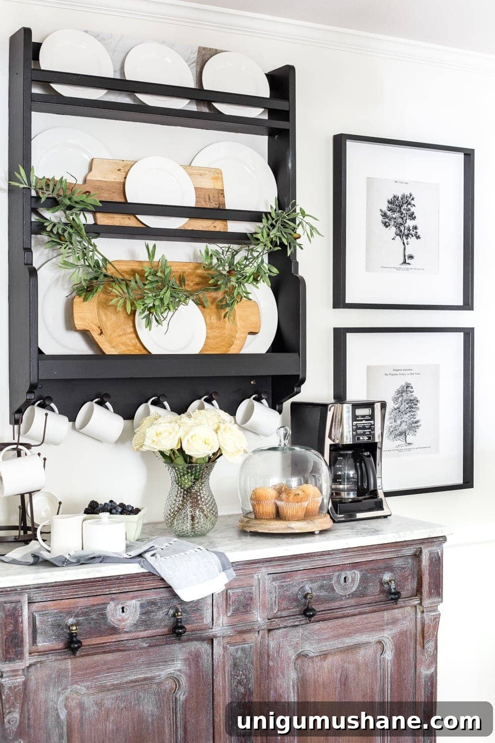 Arbor Wall Art Printables: Instant Download Set 3 Close-up of framed arbor print