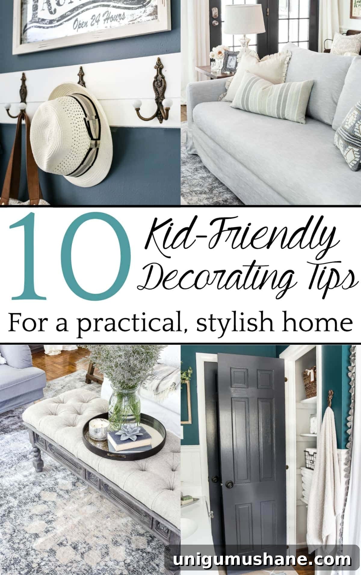 10 Stylish Ways to Make Your Home Kid-Friendly 2 Decorating tips for making your home durable, accessible, and practical yet still stylish when you have kids.
