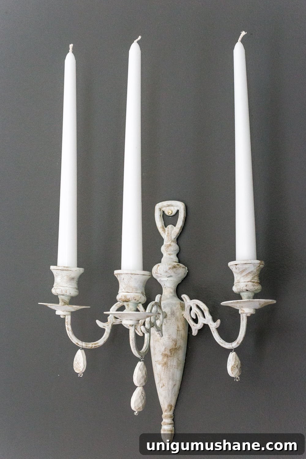 DIY Restoration: 1980s Brass French Sconce 8 DIY French sconce using 80s brass and chalk paint