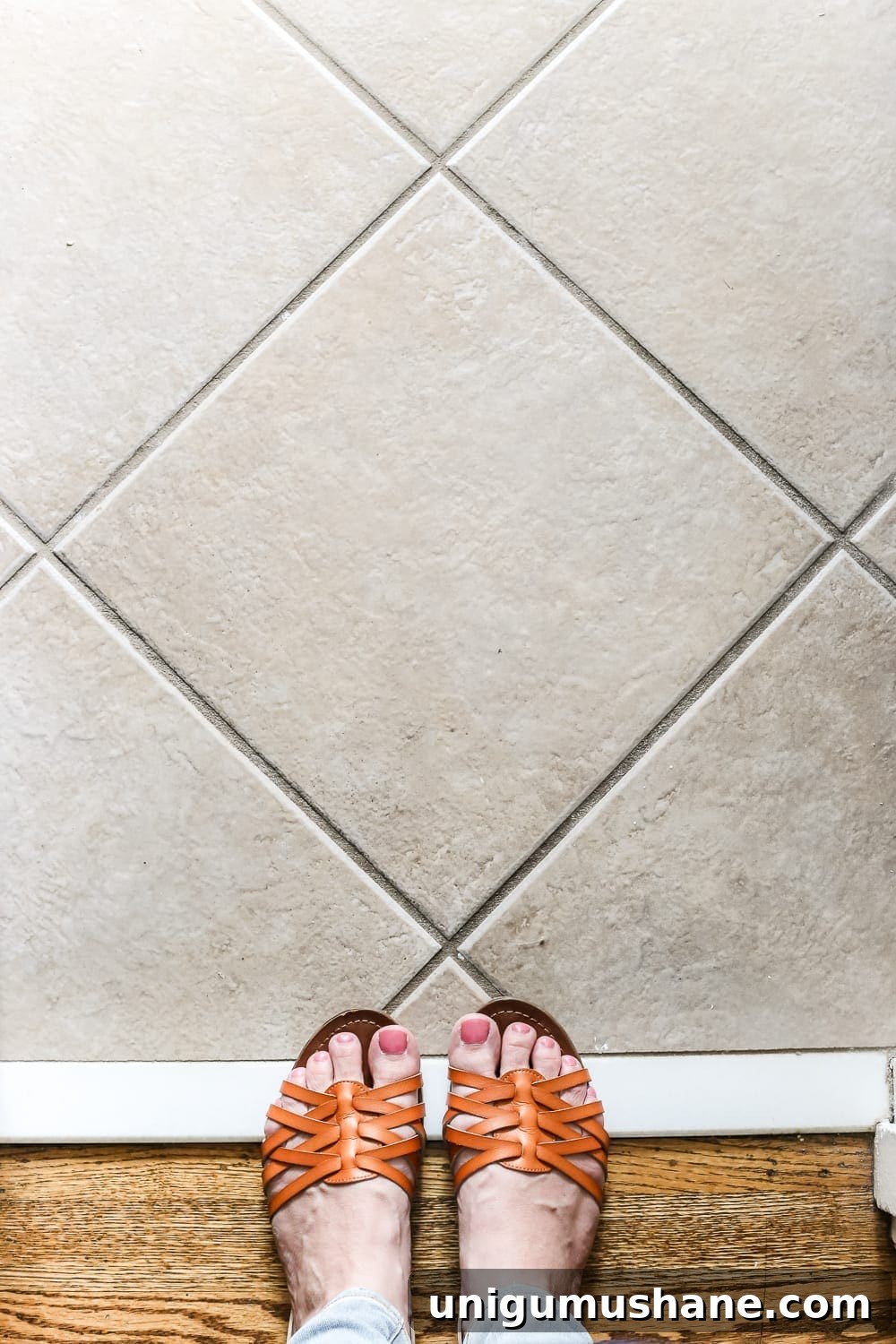 Refresh Tile Grout and Add Comfort with Memory Foam Kitchen Rug 5 tile grout refresh