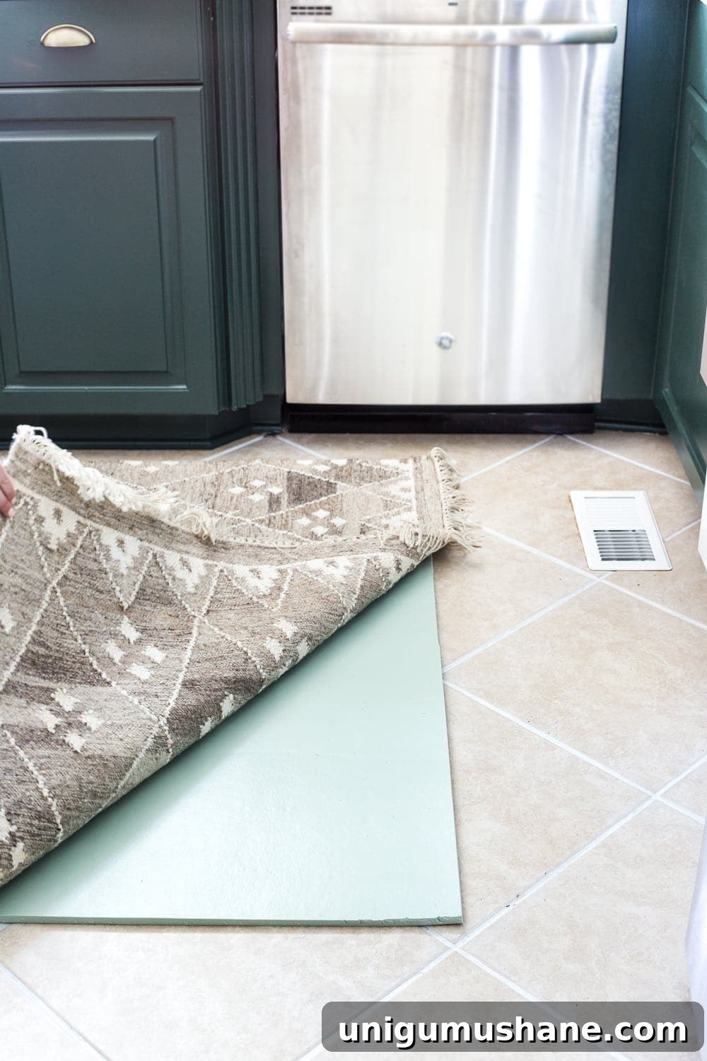 Refresh Tile Grout and Add Comfort with Memory Foam Kitchen Rug 7 layered memory foam kitchen rug trick to add comfort on hard tile floors