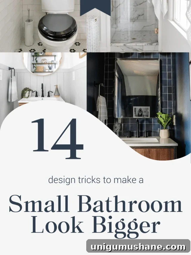 23 Small Room Tricks That Make Any Space Look Bigger 28 how to make a small bathroom look bigger