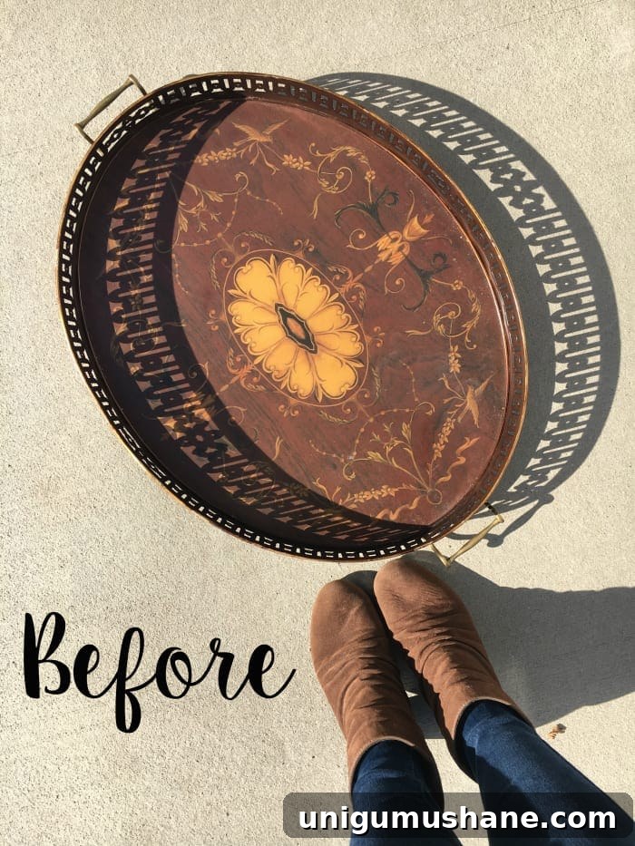 30 Stylish Thrift Store Finds for Home Decor 11 thrifted tray