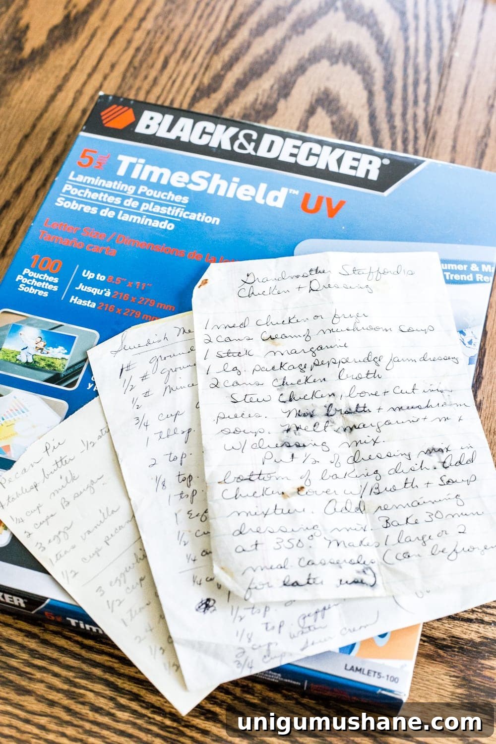 DIY Display Ideas for Preserved Letters and Handwritten Recipes 3 How to preserve handwritten recipes and letters for framing