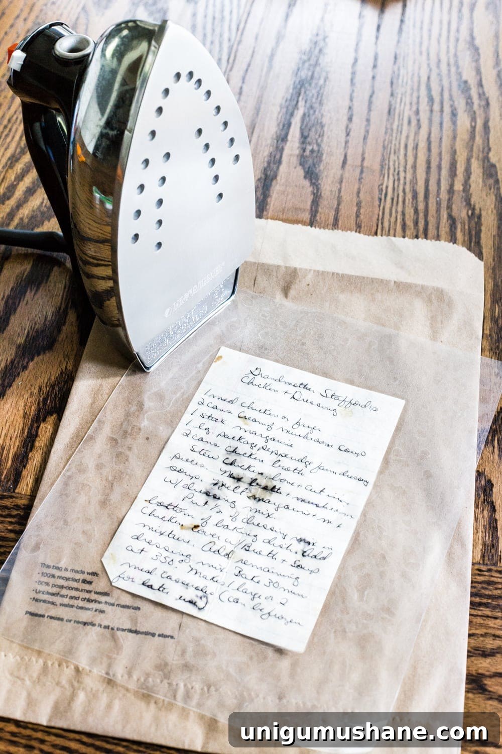 DIY Display Ideas for Preserved Letters and Handwritten Recipes 4 How to preserve handwritten recipes and letters for framing