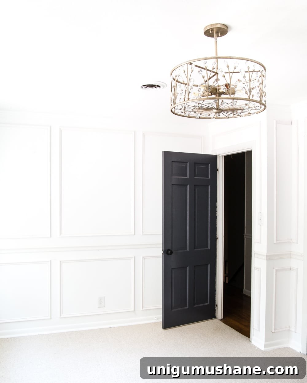 How to Update a Nursery Light Fixture 10 A feminine, vintage, glam lighting update for a baby girl's nursery makeover. #nurserylighting #lightfixture #glamdecor #vintagedecor