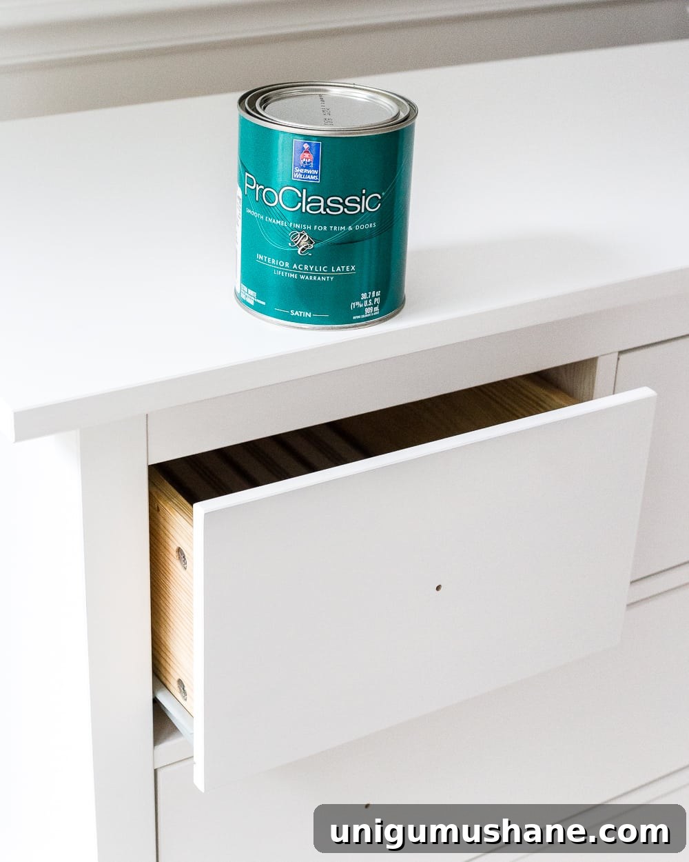 IKEA Hemnes Dresser Applique Makeover: Step-by-Step Guide 7 the perfect paint color match to an IKEA white dresser