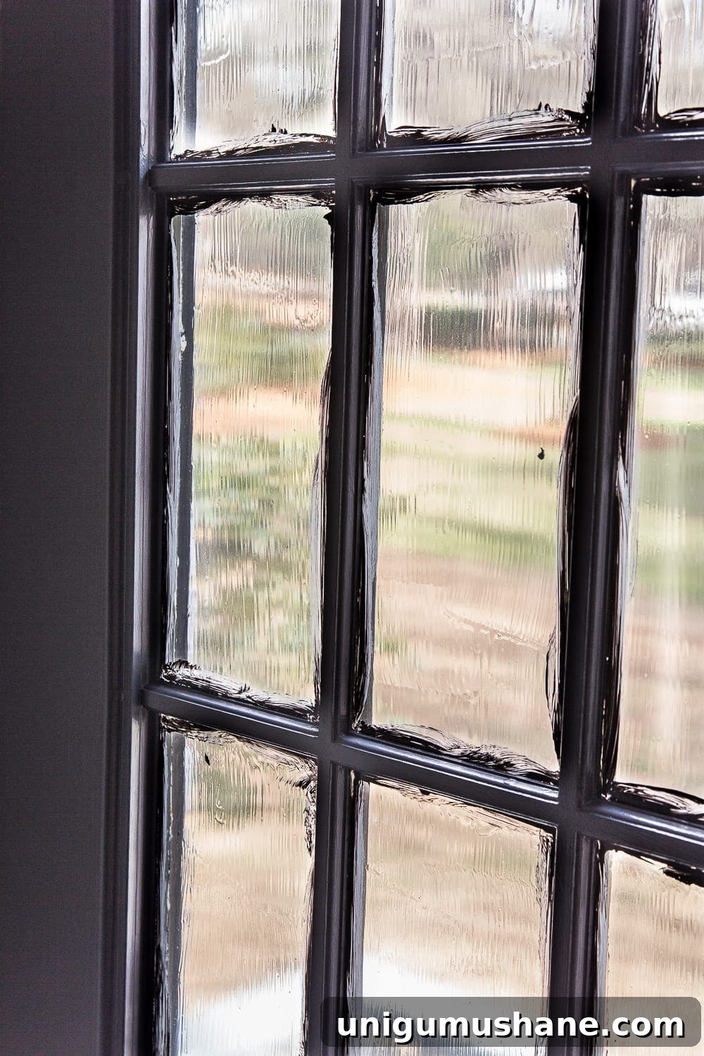 How to Paint Doors That Last: Durable Finishes and Tips 8 French door brushed with mask and peel as film for glass