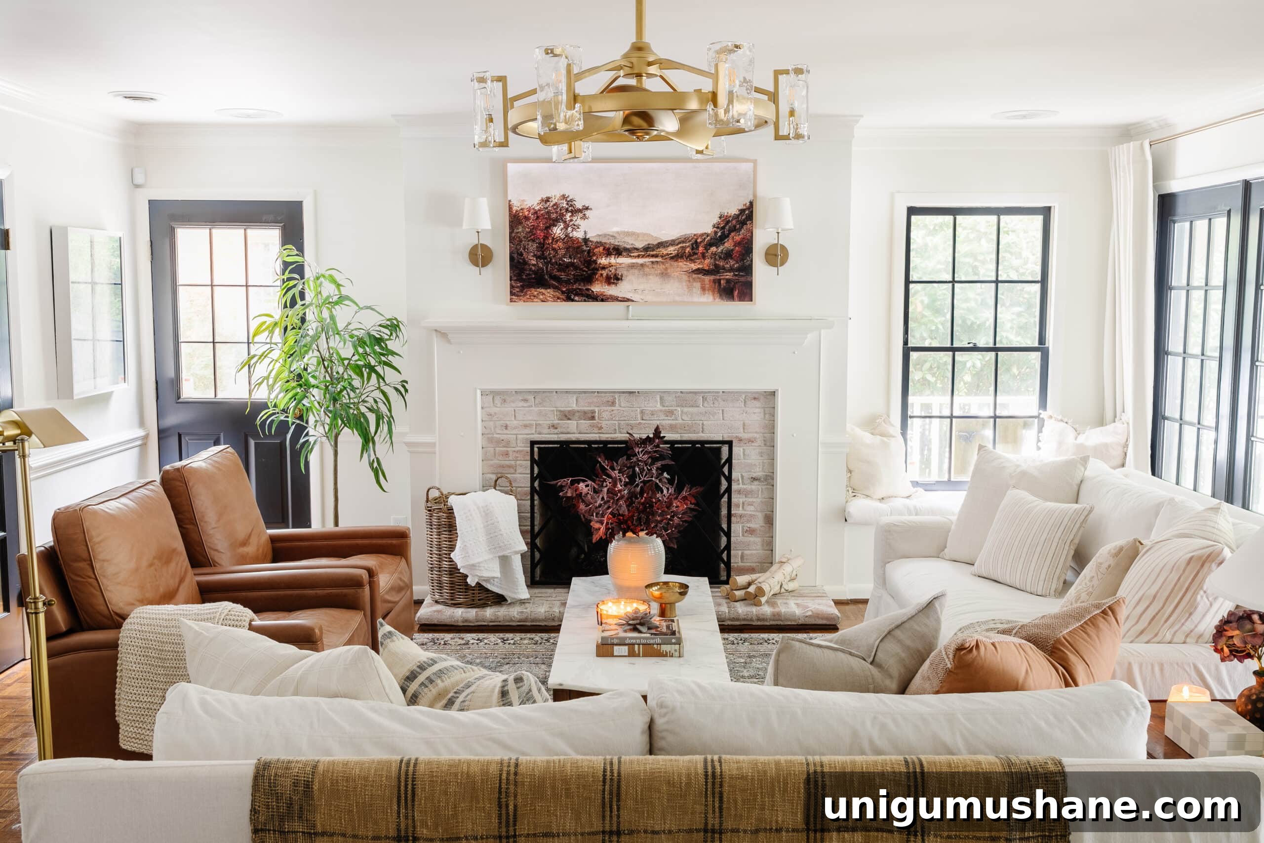 Avoid These Home Decorating Mistakes 10 living room fall decor with white sofas and leather recliners
