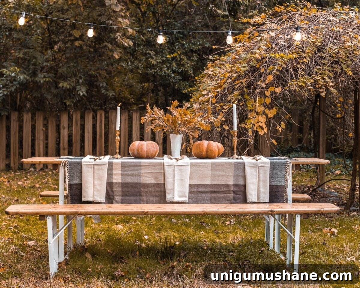 Transform Your Beer Garden Table for Alfresco Thanksgiving 8 Outdoor beer garden table for Thanksgiving