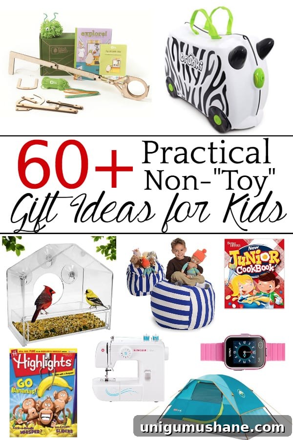 60+ Non-Toy Gift Ideas for Kids 9 Practical gift ideas for kids that they will actually use to instill passion for learning, teach real-life skills, and create special memories from experiences that they'll hold onto forever! #nontoygiftideas #kidsgiftguide