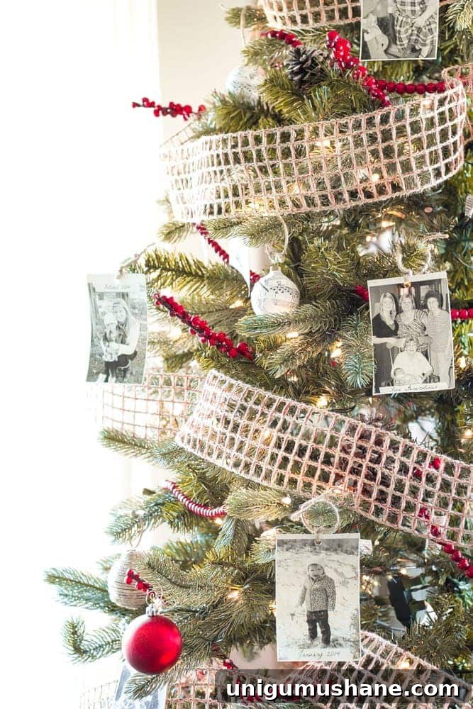 printing old family photos to use as DIY ornaments