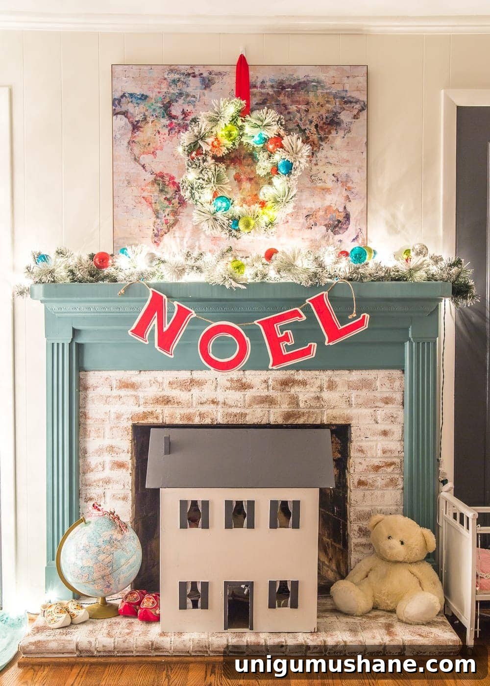 Candlelit Christmas Night Tour 2018 8 Christmas Candlelight Night Tour | Playroom Fireplace Mantel