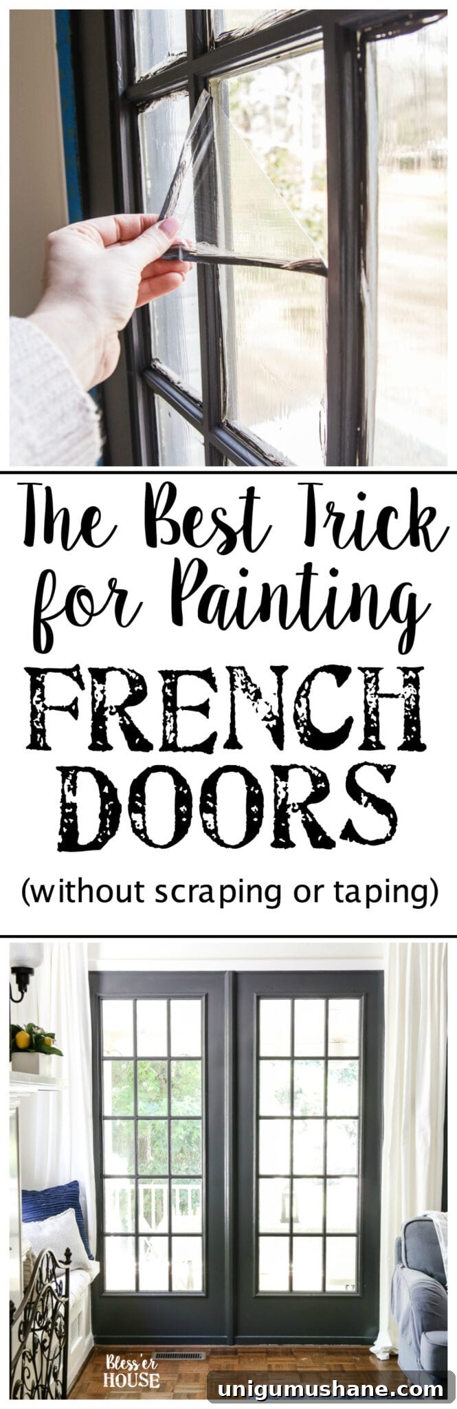 Top 10 Home Improvement and DIY Blog Posts of 2018 9 Top 10 Home and DIY Blog Posts of 2018 | The Best Trick for Painting French Doors and Windows