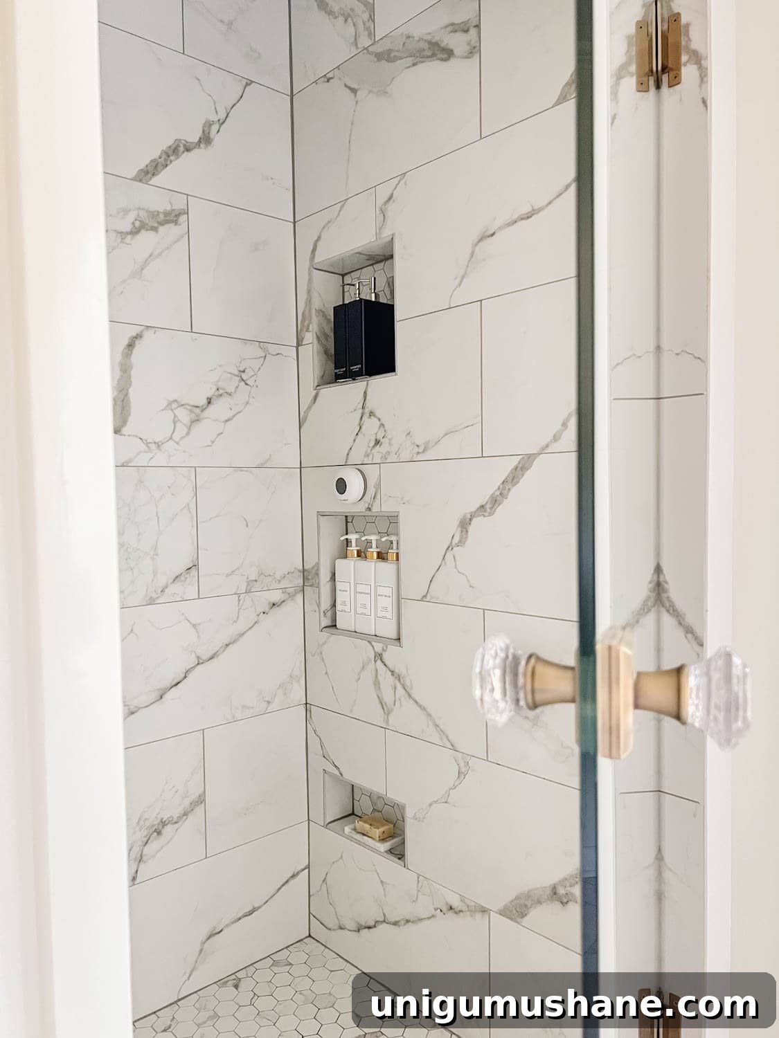 15 Stylish Ways to Hide Household Eyesores 20 organized shower minimalist shampoo bottles
