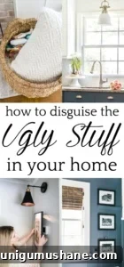 15 Stylish Ways to Hide Household Eyesores 35 15 ways to decorate and disguise household eyesores to hide wires, conceal storage, and make every day housewares look pretty yet functional.