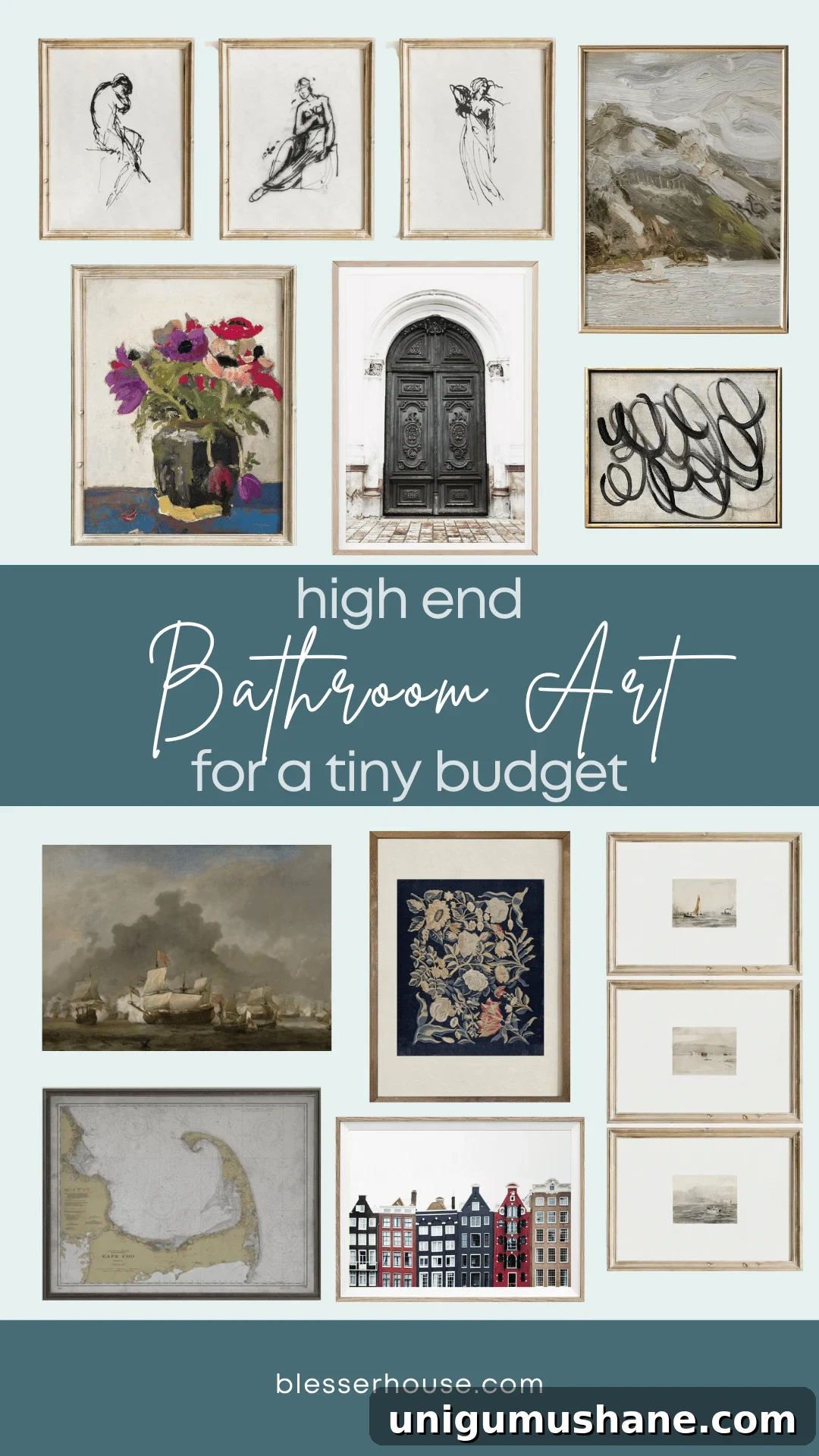 Affordable Luxury Bathroom Art Ideas for Small Budgets 3 high end bathroom art ideas for a small budget
