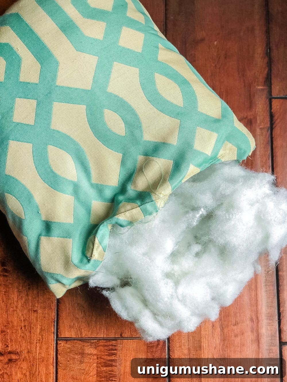 3 Clever Items to Upcycle into DIY Throw Pillows 7 3 items you can repurpose into DIY no-sew throw pillows | Reuse polyfill from old pillows to make new ones and save money
