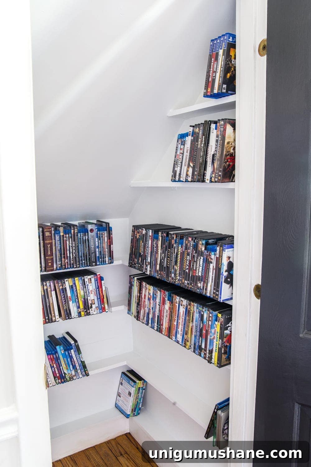 Build a DIY DVD Closet for Compact Media Storage 11 DIY DVD Storage Closet