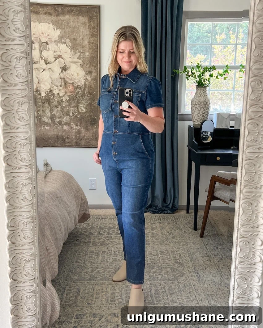 jumpsuit outfit to hide belly