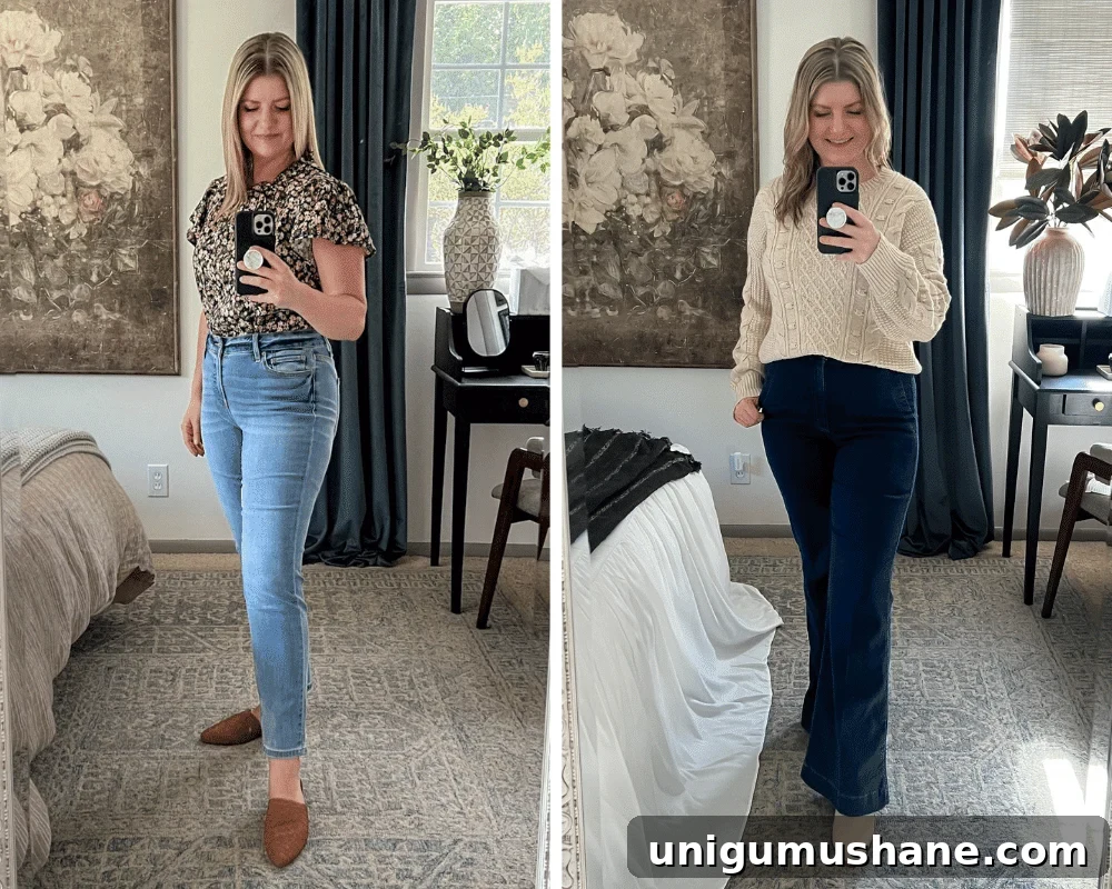 best mom jeans for hiding pooch