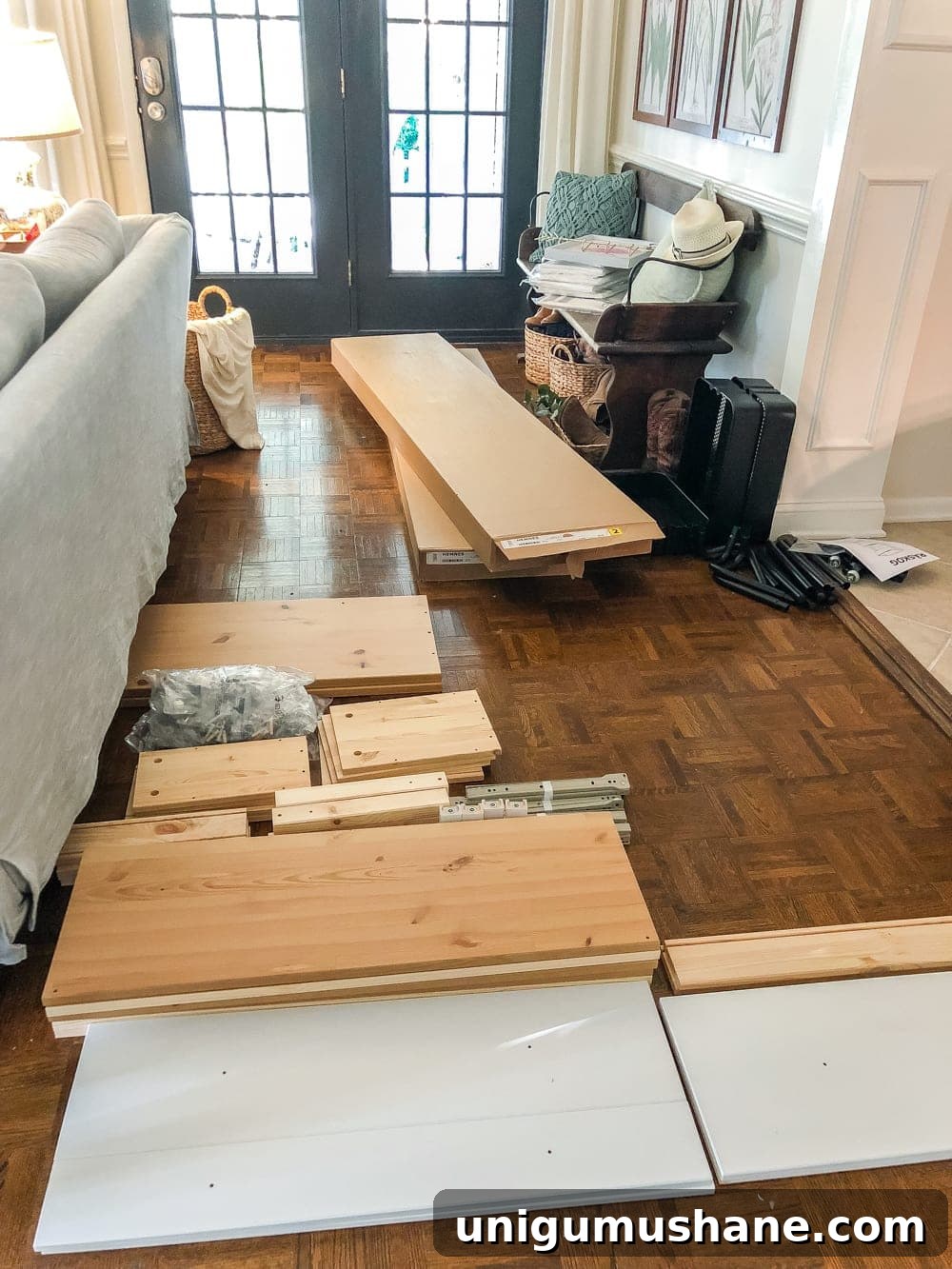 Build an IKEA Pantry Cabinet with Hemnes 6 Assembling IKEA Hemnes cabinets to make a DIY pantry