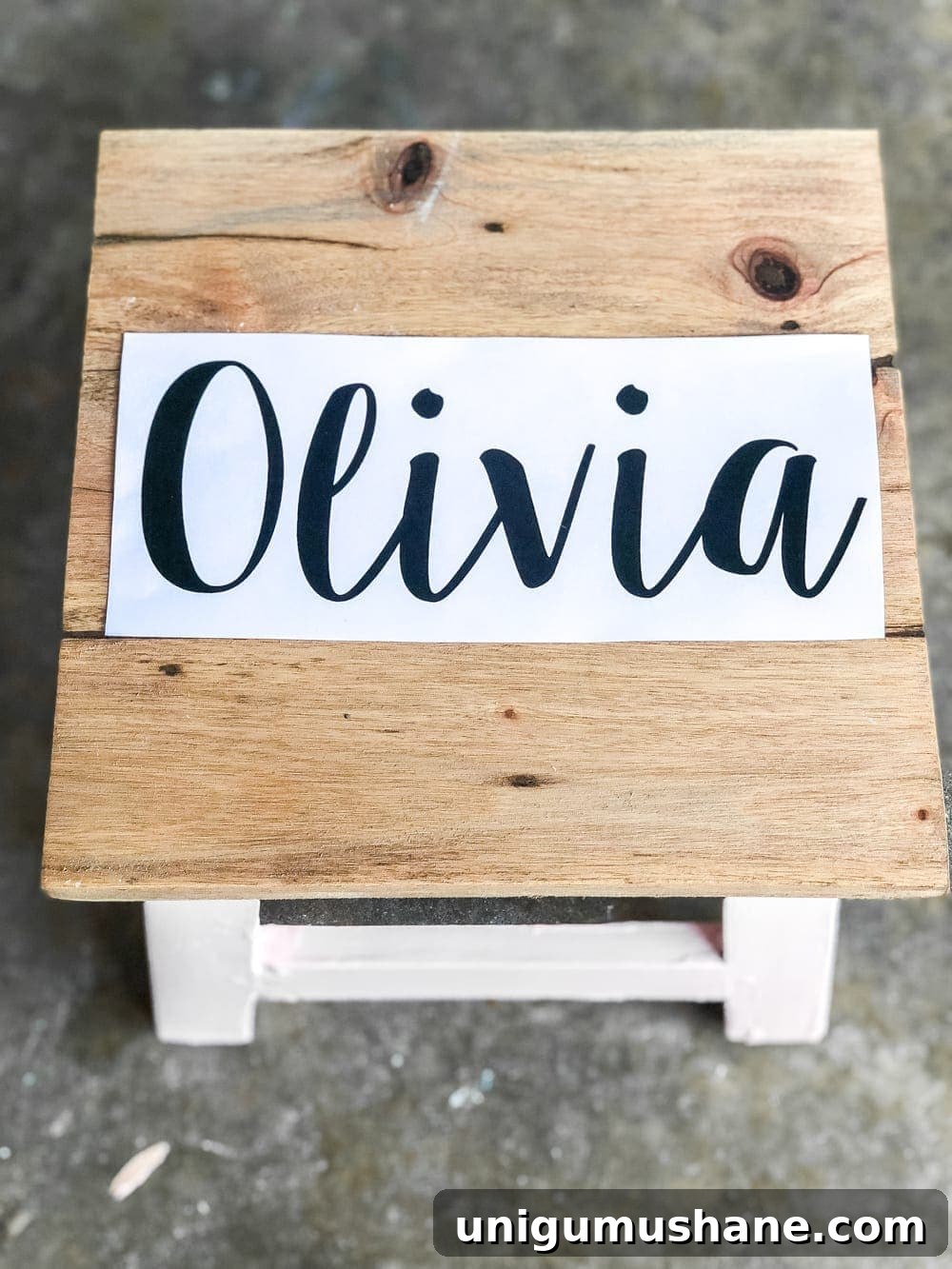 Build Custom Step Stools: DIY Plans and Personalized Ideas 5 DIY Personalized Step Stools | blesserhouse.com - One easy trick to personalize any piece of wood to paint names and designs on signs and furniture inexpensively. #personalizedstepstool #diysign #diymonogram
