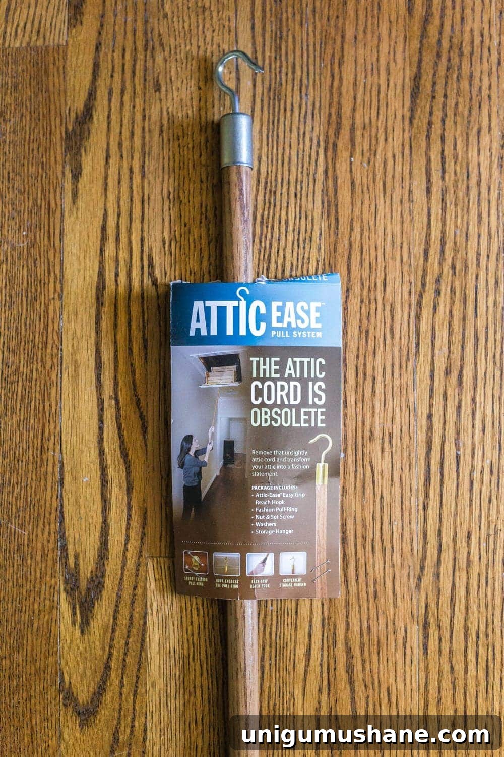 Replace Attic Door Pull Cord with a Hook 5 How to Replace an Attic Door String with a Hook | blesserhouse.com - A quick tip for improving the look of a hanging cord on an attic door.