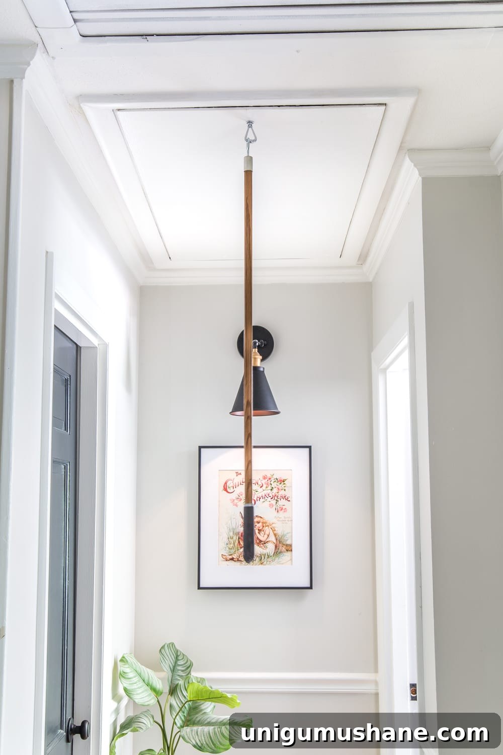 Replace Attic Door Pull Cord with a Hook 8 How to Replace an Attic Door String with a Hook | blesserhouse.com - A quick tip for improving the look of a hanging cord on an attic door.
