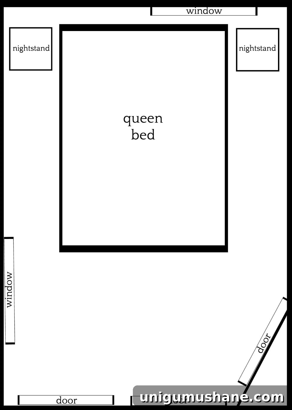 3 Space-Saving Furniture Layouts for Small Bedrooms 9 3 Furniture Layouts for a Small Bedroom With an Off-Centered Window
