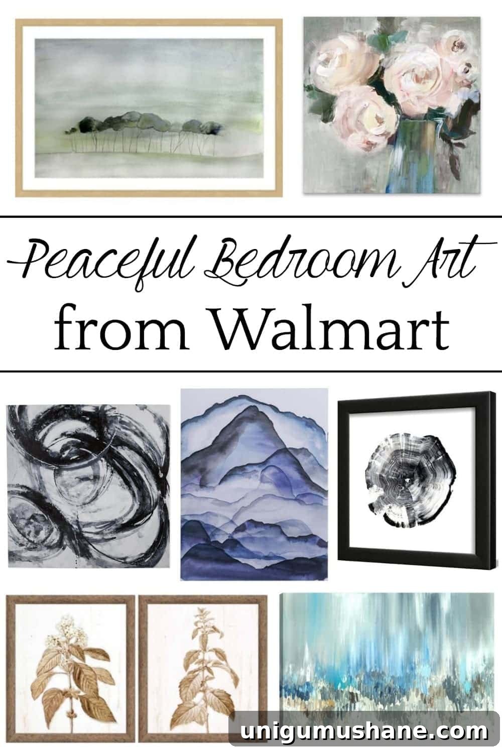Serene Wall Art Ideas for the Master Bedroom 7 Peaceful Bedroom Art Ideas from Walmart