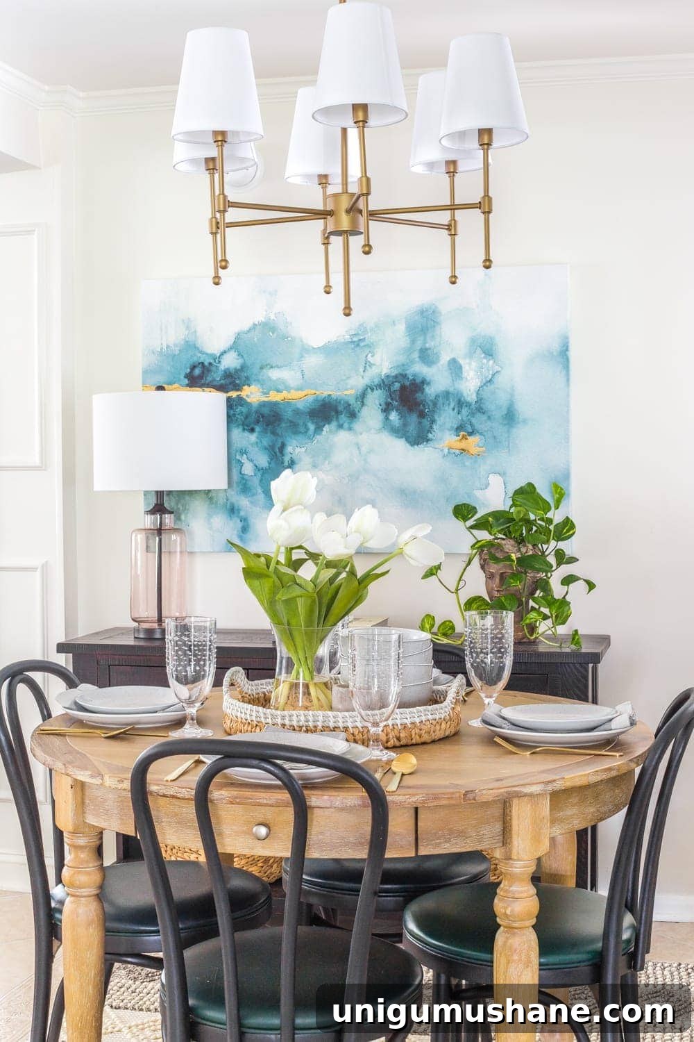 Small Breakfast Nook Makeover Reveal 10 How a small, oddly laid out breakfast nook entryway got a makeover to maximize on storage, function, traffic flow, and modern style.