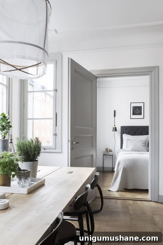 Paint Colors That Complement Gray Trim 7 Neutral gray trim anchoring a bright, airy room