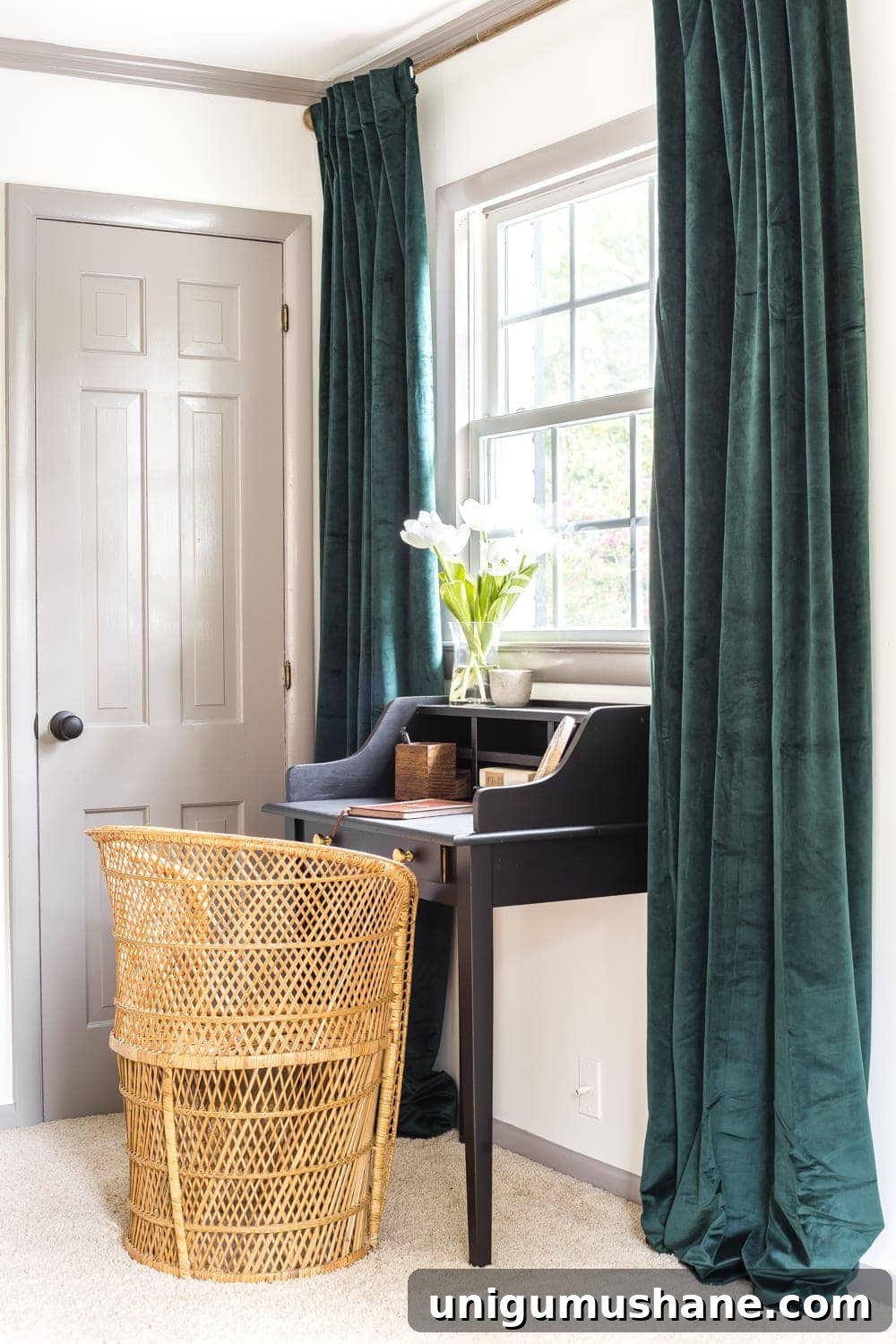 DIY Vintage Writing Desk Makeover: Refinish, Upcycle and Restore 6 Vintage writing desk makeover in a guest bedroom