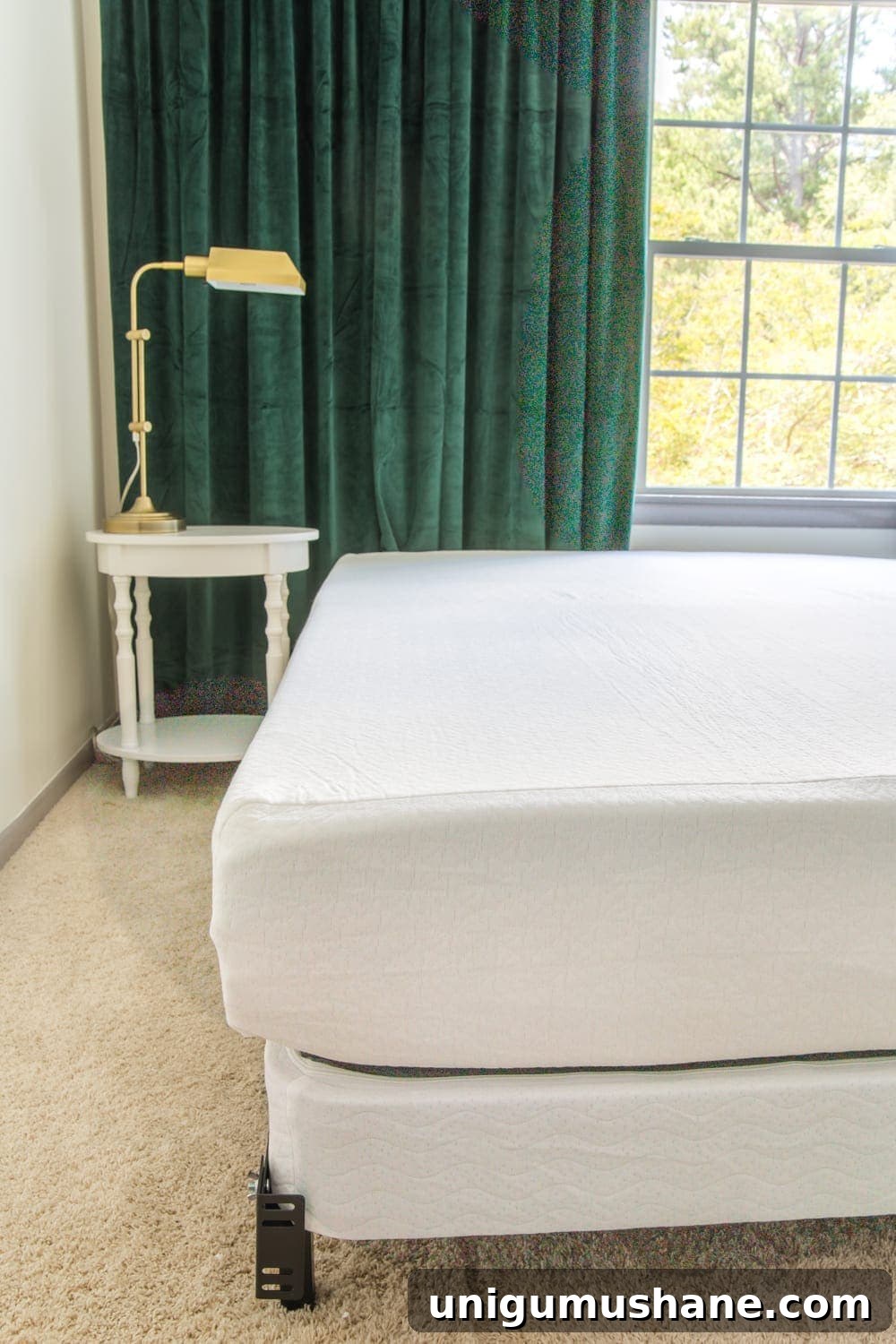 Affordable Luxury Mattress That Feels Like a High-End Bed 4 Guest bedroom mattress setup with affordable mattress that feels luxurious.
