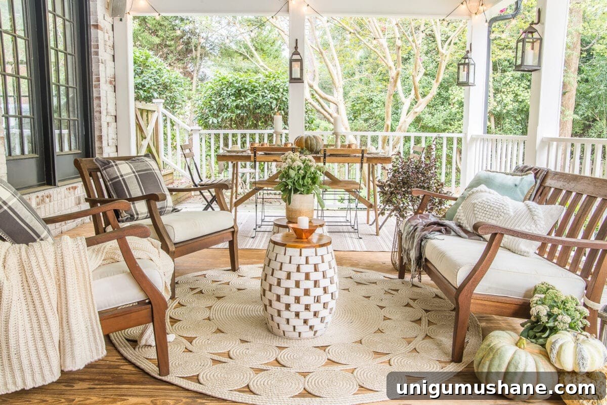 Fall Porch Capsule: Choosing Timeless Outdoor Decor 3 Fall Back Porch | How to style your outdoor spaces for autumn using capsule decor items that will last throughout the seasons and get the most bang for your buck.